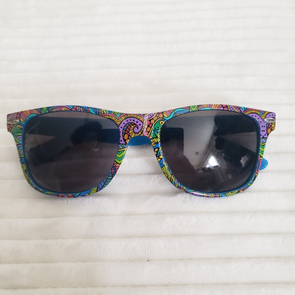 Girl Scouts Blue Colorful Patterned Sunglasses "Be You"